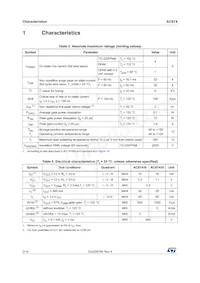 ACST435-8FP Datasheet Page 2