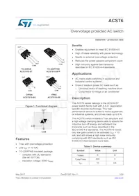 ACST610-8GTR Datasheet Copertura