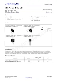 BCR10CS12LBT11#B00 Datenblatt Cover