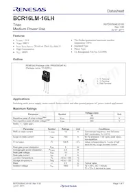 BCR16LM-16LH-1#B00 Datasheet Copertura