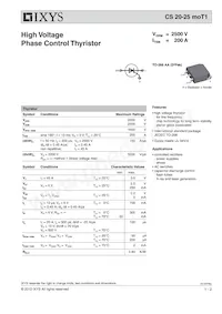 CS20-25MOT1-TUB Datasheet Copertura