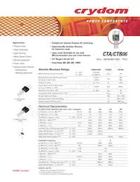 CTB06-1000TW Datasheet Cover