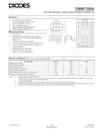 DMMT3906-7-F Datasheet Cover