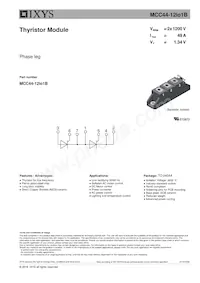 MCC44-12IO1B Datasheet Cover