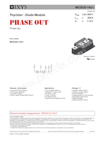 MCD220-14IO1 Datasheet Copertura