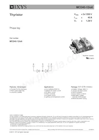 MCD40-12IO6 Datasheet Cover
