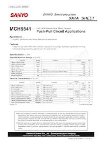 MCH5541-TL-E Datasheet Copertura