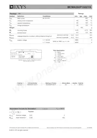MCMA260P1600YA Datasheet Page 3