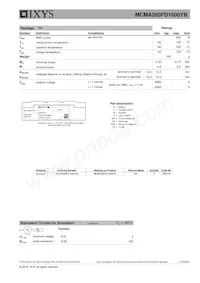 MCMA260PD1600YB Datasheet Page 3