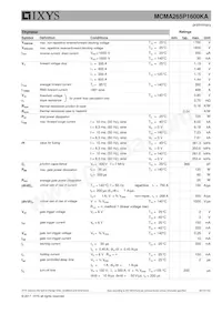 MCMA265P1600KA Datasheet Page 2