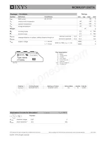 MCMA35P1200TA Datasheet Pagina 3