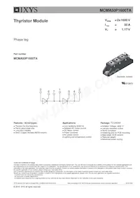MCMA50P1600TA Datasheet Cover
