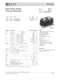 MCO450-22IO1 Datasheet Cover