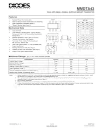 MMDTA42-7-F Datasheet Cover
