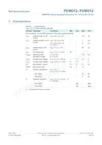 PUMD12/DG/B3 Datasheet Page 7