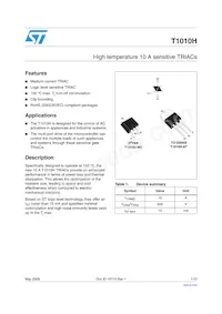 T1010H-6G Datasheet Copertura