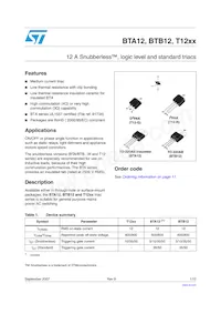 T1235-600R 데이터 시트 표지