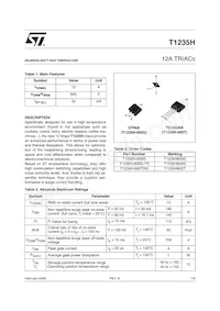 T1235H-600G-TR Datasheet Copertura