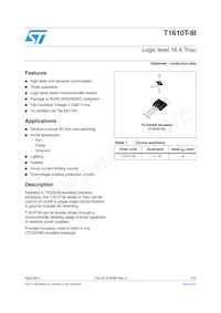 T1610T-8I Datenblatt Cover