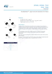 T810-600H Datasheet Cover