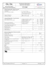 TD170N16KOFHPSA1 Datasheet Page 3
