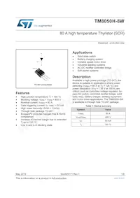 TM8050H-8W Datasheet Cover