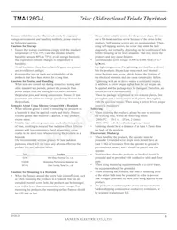 TMA126G-L Datasheet Pagina 8
