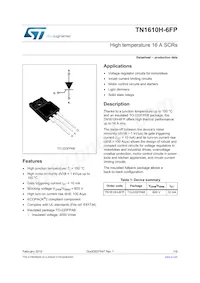 TN1610H-6FP Datasheet Cover