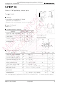UP0111300L Datasheet Cover