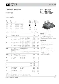 VCC2X105-18IO7 Datasheet Copertura