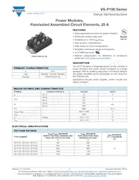 VS-P103KW Datasheet Cover