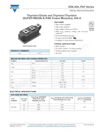 VSKT430-20 Datasheet Cover