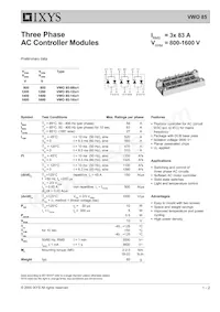 VWO85-16IO1 Datasheet Copertura