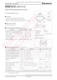 XN0121200L Datasheet Cover