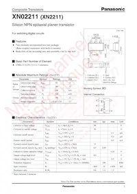 XN0221100L Datasheet Cover