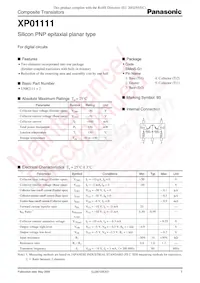 XP0111100L Datasheet Cover