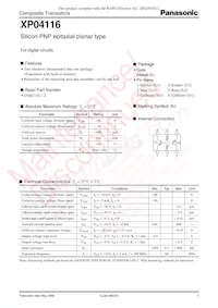 XP0411600L 데이터 시트 표지