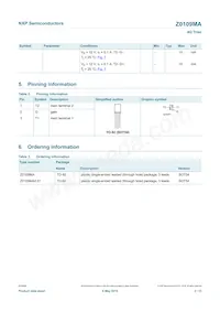 Z0109MA Datasheet Page 2