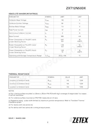 ZXT12N50DXTC Datasheet Page 2