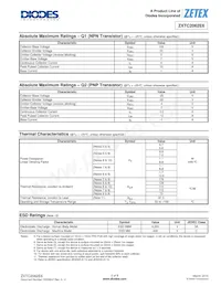ZXTC2062E6TA Datasheet Page 2