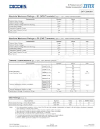 ZXTC2063E6TA數據表 頁面 2