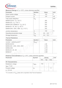 BAR 64-05W H6433 Datasheet Page 2