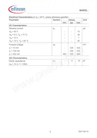 BAS 52-02V E6433 Datasheet Page 2