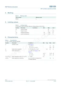 BB189 Datasheet Page 2