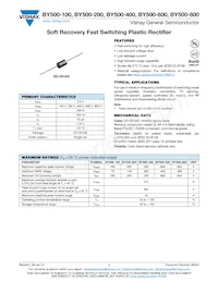 BY500-100-E3/54 Datasheet Cover
