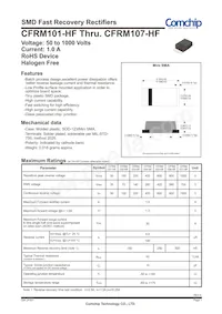 CFRM106-HF Datasheet Cover