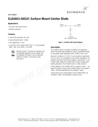 CLA4603-085LF Datasheet Cover