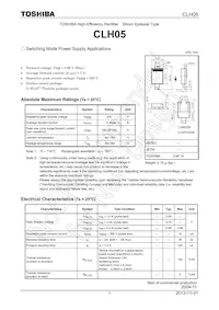 CLH05 Datasheet Cover