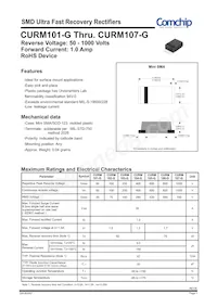 CURM106-G Datasheet Cover