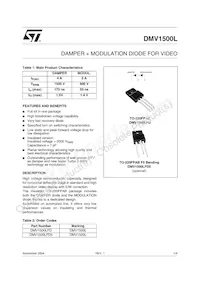 DMV1500LFD5 Datasheet Cover